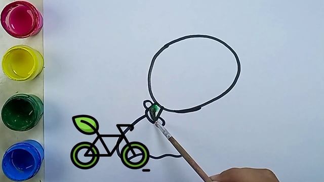 Рисуем воздушный шар для детей Bolalar uchun pufak rasmini chizish Drawing a balloon for children смотреть онлайн