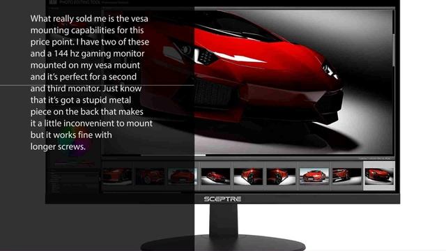 Sceptre E205W-16003R 20" 1600x900 up to 75Hz Ultra Thin Frameless LED Monitor 2x HDMI VGA Speakers смотреть онлайн