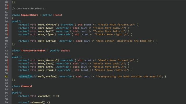 Шаблоны проектирования: Command. На примере управления роботами. Язык C++. смотреть онлайн