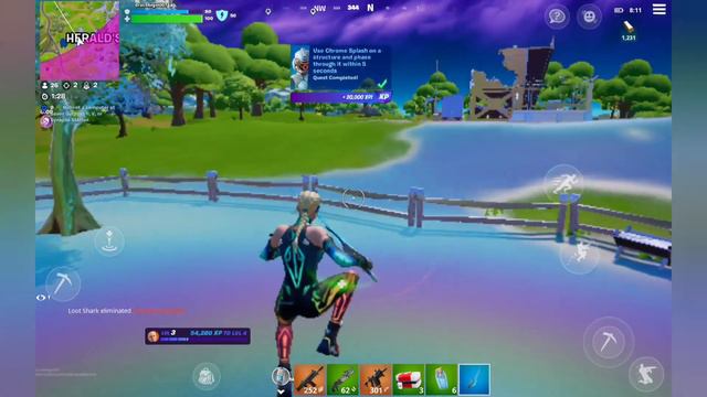 Fortnite Chap 3 Season 4 Victory Royale! New Umbrella! New Mythic Weapon! Chrome Wall Elimination! смотреть онлайн
