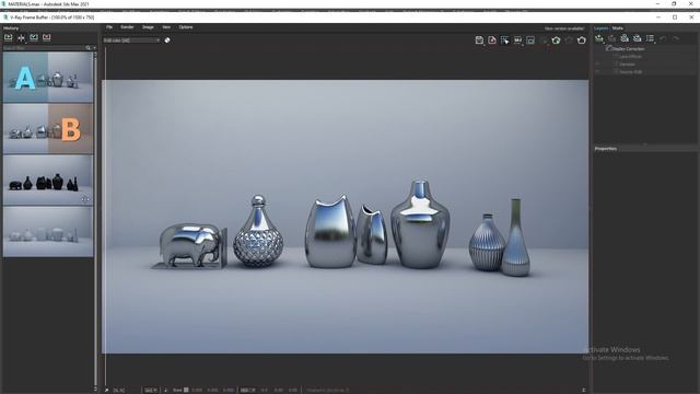 V-ray Materials Tutorial - Stainless Steel, Gold metal and Copper metal in 3ds max 2021+ V-ray 5 | смотреть онлайн