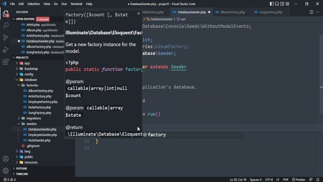 Laravel 9: Seeding Table with Relationships смотреть онлайн