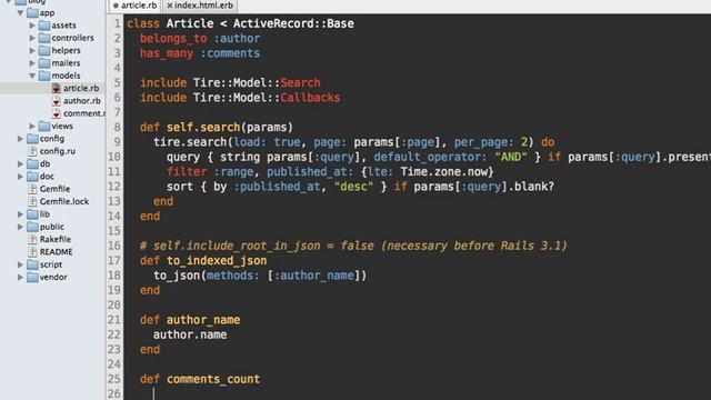 31 ROR 307 elasticsearch part 2 смотреть онлайн