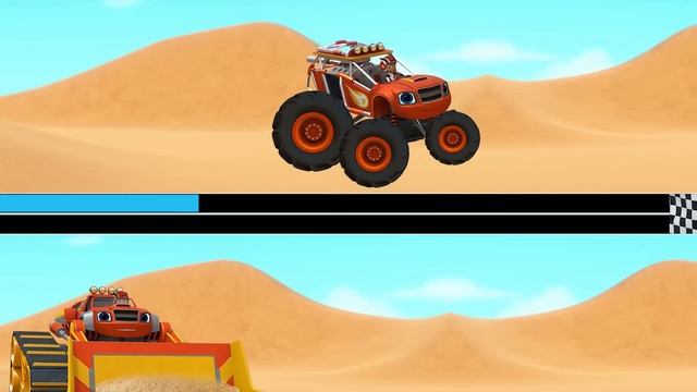 Blaze's Blazing Race #1 W/ Robot Racer Blaze! ? | Games For Kids | Blaze And The Monster Machines