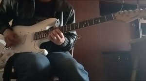 Кино (В.Цой) - Пачка сигарет, кавер на электрогитаре. Партия Каспаряна.