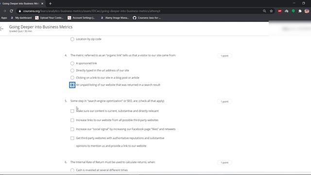 Business Metrics for Data Driven Companies, Week (1-4) All Quiz Answers With Assignments. смотреть онлайн