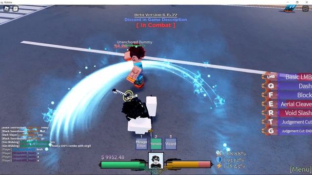 The "You shall die" Vergil Combo in Untitled Combat Arena смотреть онлайн