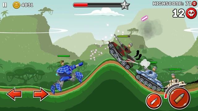 Hills Of Steel - ARACHNO in JUNGLE PATROL Walkthrough BOSS, 2VS2, Adventure смотреть онлайн