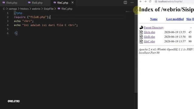 Pemrograman Web - Sisip File (Include VS Require) dalam PHP смотреть онлайн