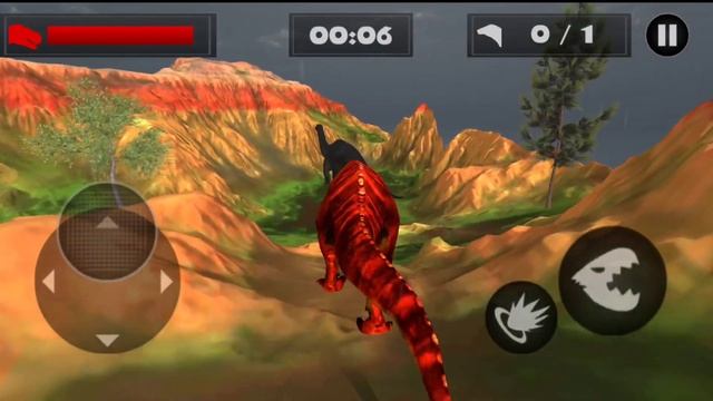 Hungry T-Rex - Island Dinosaur Hunt Android Gameplay смотреть онлайн