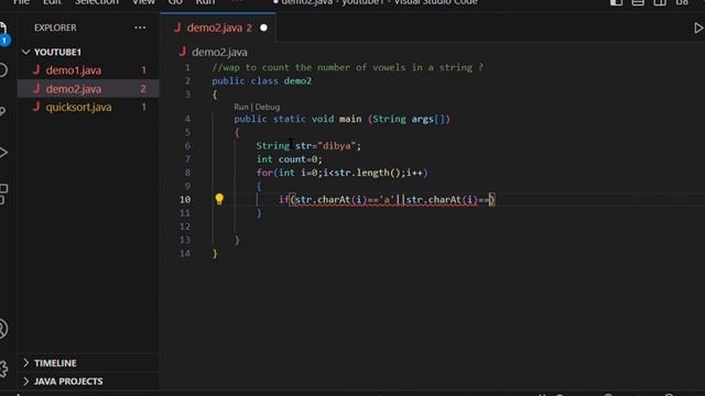 Program to count the Number of Vowels in a String ? IN JAVA смотреть онлайн
