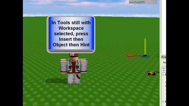 ROBLOX Tutorial August 2009 How to make a Message in your Place смотреть онлайн