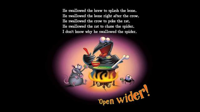 THERE WAS AN OLD MUMMY WHO SWALLOWED A SPIDER ~ Halloween Stories for Kids ~ Children's Halloween смотреть онлайн