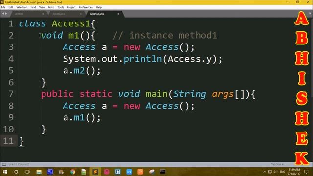 Rules for Accessing Instance and Static Members in Java in Telugu || Kotha Abhishek смотреть онлайн