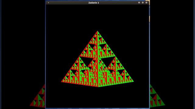OpenGL 2 - piramida Sierpińskiego смотреть онлайн