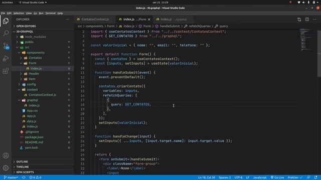 Curso COMPLETO de GraphQL #30: part=#4 Adicionando Contato | useMutation | AutoReflesh | Cache смотреть онлайн