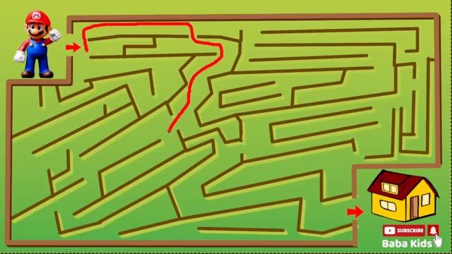 Please help Super Mario Cross the Maze puzzle to reach home смотреть онлайн
