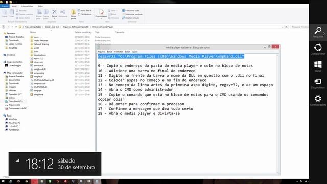 Tutorial: Windows Media Player na barra de tarefas do windows 7/8/8.1/10 смотреть онлайн