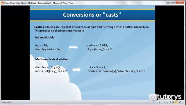 How to use conversions and cast in Java? смотреть онлайн