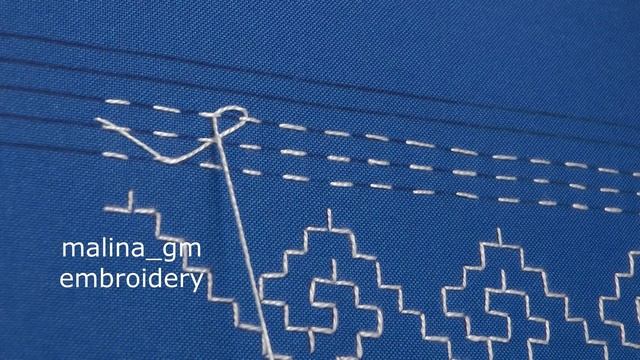 Hand Embroidery Cute Border design Simple stitches #malina_gm смотреть онлайн
