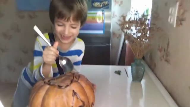 Хэллоуин делаем фонарь 🎃джека #хэллоуин #31октября #хэлоуин смотреть онлайн