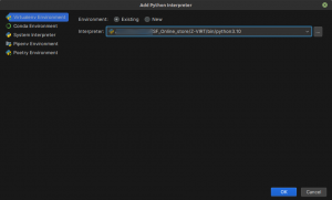 Виртуальное окружение в PyCharm, как привязать к проекту.