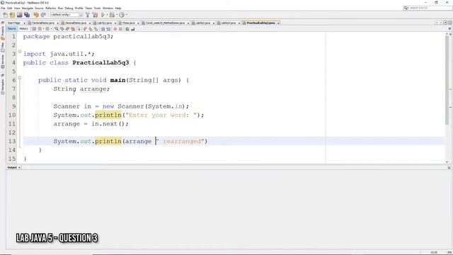 Lab 018 | Lab Java 5 Question 3 | Arrays.sort(); смотреть онлайн
