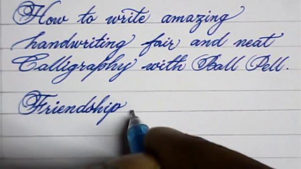 Cursive hand writing | How to write neat cursive handwriting | Mazic Writer