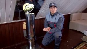 Монтаж банной печи Ермак + установка сетки каменки и теплообменника