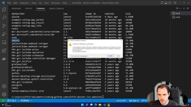 Getting started with IIS on Docker смотреть онлайн