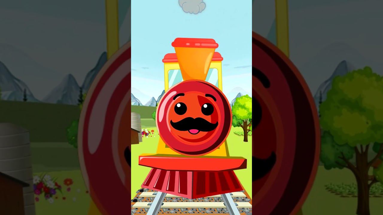 Кого везет паровозик Чом - Коза . Песенка про паровозик #песенкидлядетей #крошкаантошка #мультики смотреть онлайн