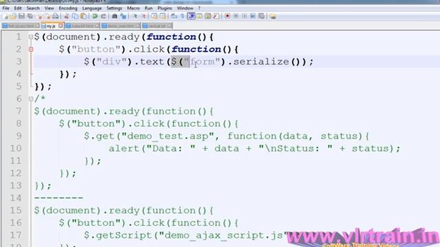 Serialize method in JQuery Telugu | VLR Training Class 77 смотреть онлайн