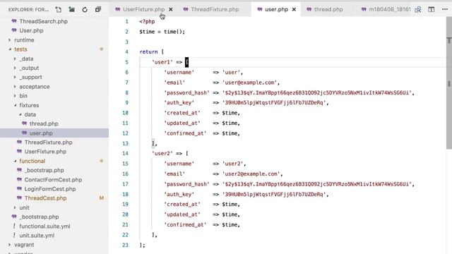 Yii2 Lesson - 61 Fixtures смотреть онлайн