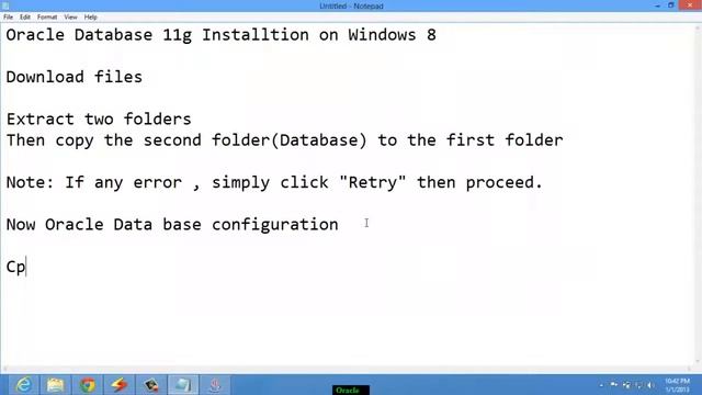 How to Install Oracle Database 11g release 2 and SQL developer 3.2 on Windows-64 bit computer смотреть онлайн