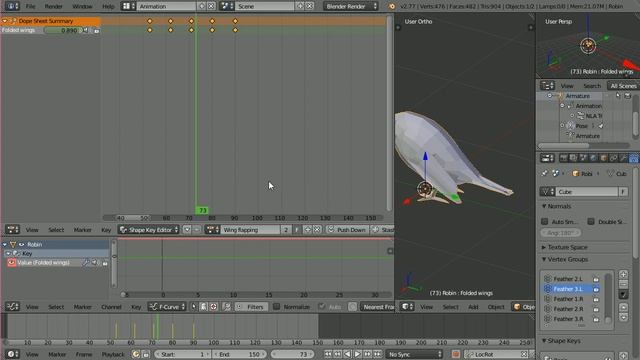 Combine shape key and armature animation in Blender for use in Unity - tutorial смотреть онлайн