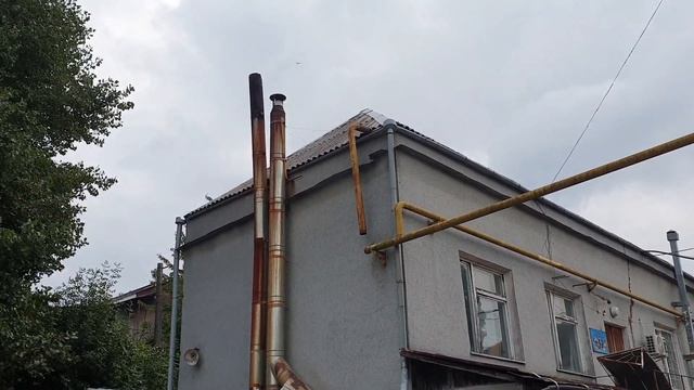 Дымоход на твердотопливный котёл.Пример ужаса и минимального комфорта. смотреть онлайн