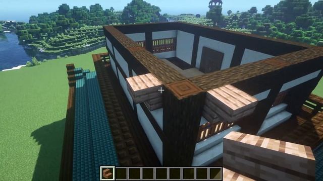 Большой японский дом в майнкрафте с огородом смотреть онлайн