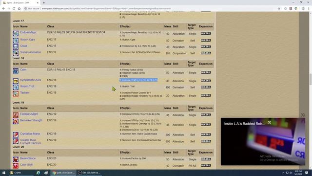 EVERQUEST - Enchanter spell guide for Mischief TLP server 2021 (Levels 1-50) смотреть онлайн