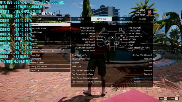 GTA 5 Redux GTX 970 OC (Original) 1080p | FRAME-RATE TEST смотреть онлайн