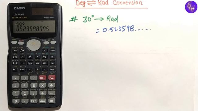 How to Convert from Degrees to Radians and vice versa by Scientific Calculator| EvaLearningHub #ELH смотреть онлайн