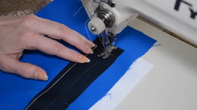 ОБРАБОТКА ПРОРЕЗНОГО КАРМАНА С ЛИСТОЧКОЙ С ВТАЧНЫМИ КОНЦАМИ смотреть онлайн