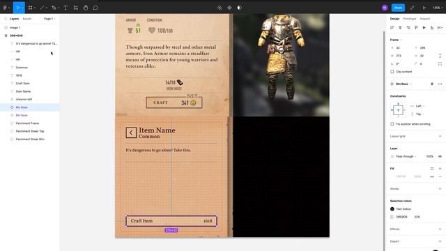 Figma Game UI - Elder Scrolls Blades Game UI Build смотреть онлайн