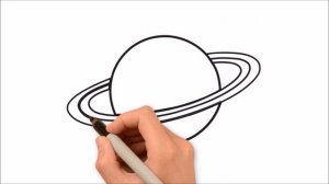 How to Draw a Saturn Easy step by step / Как нарисовать планету сатурн