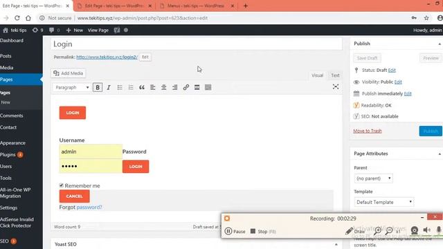 How to make wordpress login page in 5 minutes смотреть онлайн
