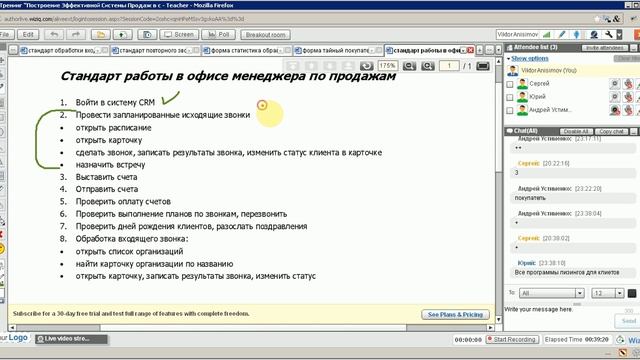 Бизнес-процессы продаж - стандарт работы в офисе смотреть онлайн