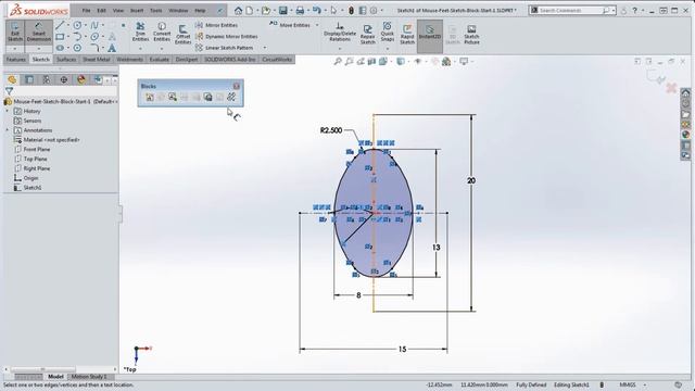 24 SolidWorks – How to Create Sketch Blocks for: Multiple Angular Instances, Symmetry & Consistency смотреть онлайн