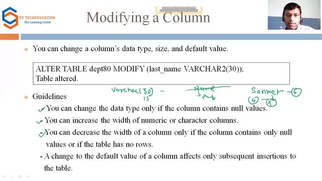 ALTER TABLE, DROP TABLE Commands in SQL, DDL (Practice on Oracle 10g) | DBMS смотреть онлайн