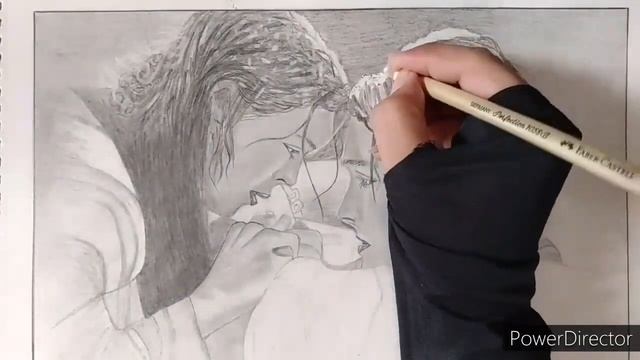 Titanic (ending scene) || Graphite pencil sketch смотреть онлайн