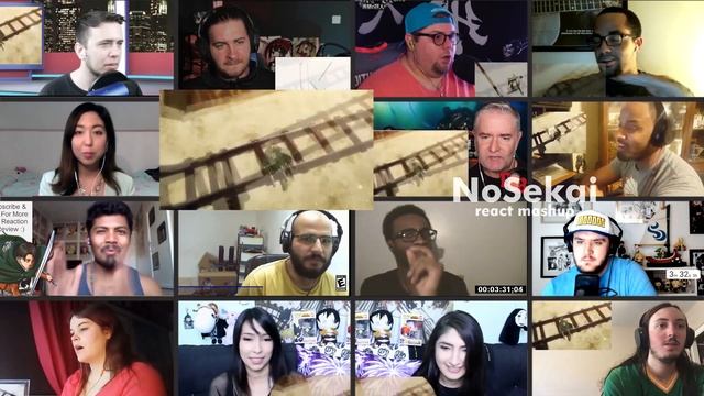 Attack on Titan Opening 3 「Shinzou wo Sasageyo」 Season 2 - React Mashup (進撃の巨人OP3) смотреть онлайн