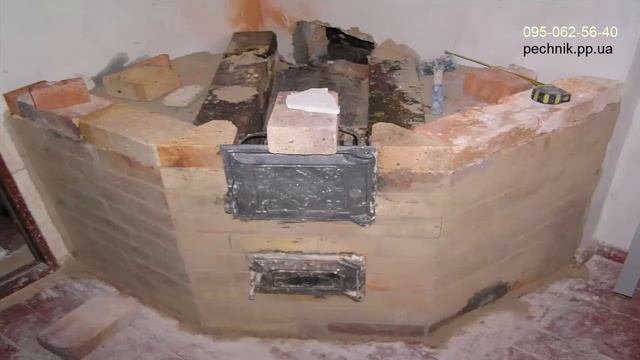 Угловая отопительно-варочная печь. Печник. смотреть онлайн
